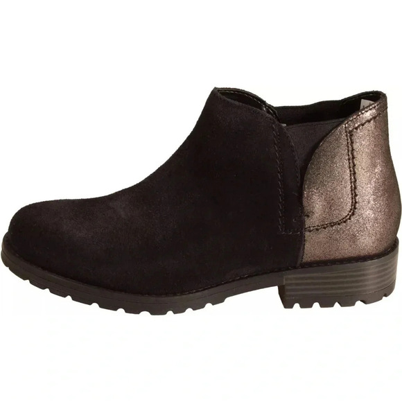 Clarks Clarkwell Demi Womens Chelsea Boot Black Interest US Size 9.5 WIDE NWOB - Picture 3 of 5